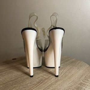 Pleaser White Heels